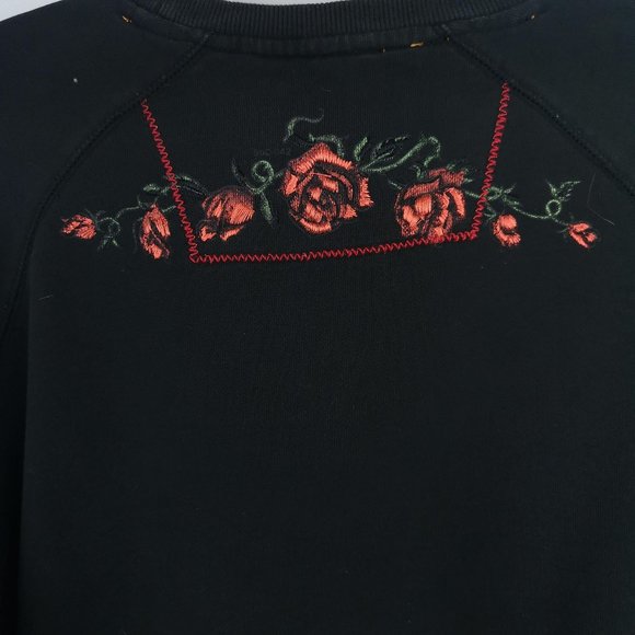 Parasuco Sweater Black Mens Printed Long Sleeve - Picture 4 of 8